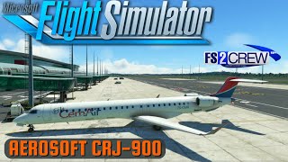 MSFS 2020  Aerosoft CRJ9  Cemair  FALEFAEL  Full Flight  Real OPS [upl. by Yeoz29]