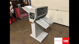 Morgana FRN5 automatic numbering machine with perforation Gab Supplies Ltd 1997 [upl. by Whitaker262]