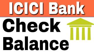 How To Check ICICI Bank Balance by SMS And Missed Call From Home [upl. by Brendin]