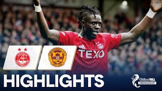 Aberdeen 21 Motherwell  Gueye’s Double Seals Win for The Dons  William Hill Premiership [upl. by Orfield]