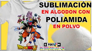 SUBLIMACION en ALGODON con POLIAMIDA en polvo 🔴 [upl. by Dylana]