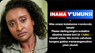 Inama yumunsiNizi 7 rules mu rukundontamuntu numwe ushobora kongera gukina namarangamutima yawe [upl. by Breeze361]