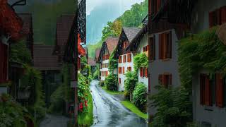 Relaxing walk on rainy day in Switzerland 2 [upl. by Grantland]