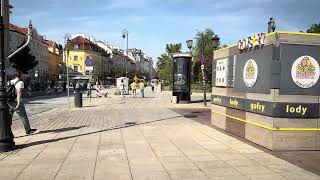 Warsaw Poland Walking tour  Early autumn in the Krakowskie Przedmieście Street波蘭漫步華沙【4K HDR 60fps】 [upl. by Cato]