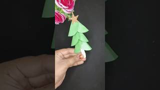 Paper craft Christmas tree 🎄✨ Christmas craft ideas for kids shorts christmastree misssabbo [upl. by Nithsa]