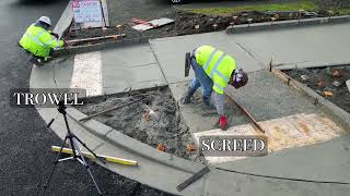 Building ADA ramps  Concrete Sidewalk [upl. by Pahl]