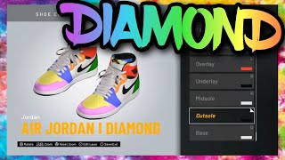 NBA 2K20 Shoe Creator  Air Jordan 1 Custom “Diamondquot [upl. by Galanti398]