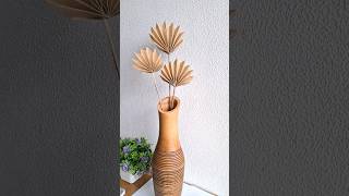 waste paper craft bestoutofwaste diy decor dryleaves craft viral trending shorts [upl. by Eiznekcm]