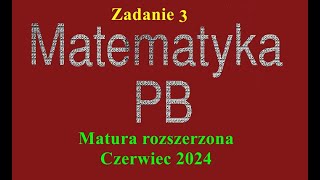 Matura czerwiec 2024 poziom rozszerzony zadanie 3 Równanie stycznej [upl. by Schlicher]