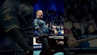 Jayson Shaw celebrates after beating Earl Strickland at 2022 Mosconi Cup  Shorts [upl. by Avigdor]