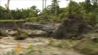 Bangladeshs rising floodwaters  10 Oct 09 [upl. by Eivod308]