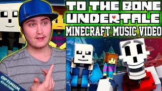 To The Bone  Minecraft Undertale Music Video PACIFIST  Reaction [upl. by Reivaz]