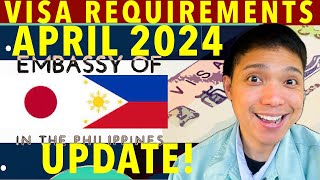 🇯🇵🇵🇭 JAPAN VISA LATEST REQUIREMENTS APRIL 2024 BY EMBASSY OF JAPAN IN TH PHILIPPINES japantravel [upl. by Ennahtebazile]