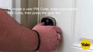 Yale Home Smart Lock Installation  Creating Master and User Pin Codes [upl. by Mercado]