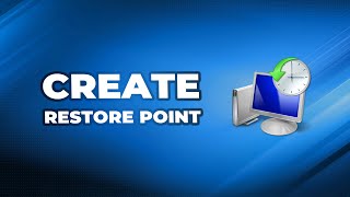 How to Create a Restore Point in Windows 101 [upl. by Atlee313]