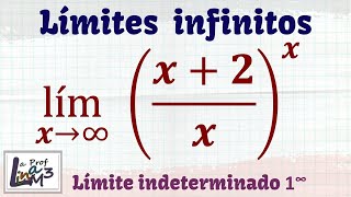 Limite indeterminado 1 a la infinito  Ejercicio 1 La Prof Lina M3 [upl. by Nyrad]