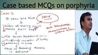 Porphyria  case based MCQ on porphyria  NEET PG Biochemistry [upl. by Lleynod251]