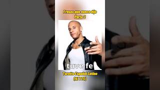 Frases que Toretto NUNCA dijo shorts frases toretto [upl. by Dewitt922]