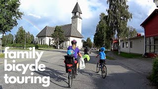 Kids 7 amp 10 years old cycle 47 km  Family Bicycle Touring Day 1 [upl. by Readus]