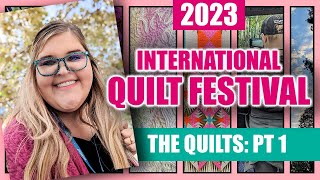 2023 QuiltFest Houston Quilts on Display Part1 ✨ International Quilt Festival [upl. by Anaimad]