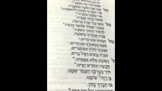 Chazan Nathan Gluck Nusach Tal Pesach [upl. by Aicele59]