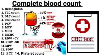 Complete Blood Count Test  Complete Hemogram CBC report [upl. by Dorraj679]