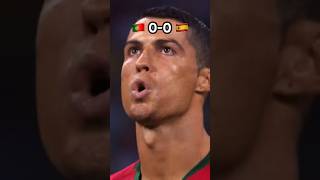 Hat trick from Cristiano Ronaldo Portugal vs Spain football game soccer [upl. by Etyak]