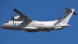 RheinNeckar Air Dornier Do328110 DCMHB takeoff Berlin Tegel Airport [upl. by Mansfield949]