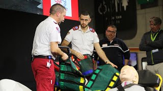 Démonstrations ambulancières  bariatrie  Par Assistance Ambulance [upl. by Kealey]