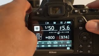 how to change ISO in Nikon D3500 [upl. by Je]