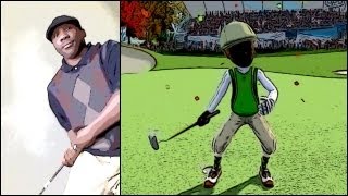 Kinect Sports 2  ActionCam Golf Swing Like Charles Barkley  Im Better than Tiger Woods LOL [upl. by Quiteria]