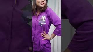 Clovia Night suits Haul 👚nishutiwarivlog shortvideo cloviabra clovia nightsuits nightwear [upl. by Karita]