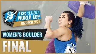 Womens Boulder final  Hachioji 2023 [upl. by Sarat635]