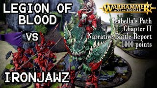 LEGION OF BLOOD vs IRONJAWZ 1000 pts  Warhammer Age of Sigmar open war [upl. by Vaules]