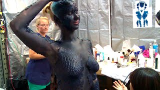 Mystique MakeUp Jennifer Lawrence XMen First Class Behind The Scenes [upl. by Merv]