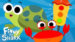 Red Light Green Light 🚦  FinnyTheShark Version  Kids Songs [upl. by Nial]