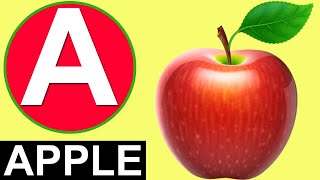 A for Apple b for Ball ABC Phonics Song for Children With Image ABCD Alphabet Song nursery rhyme [upl. by Leahciam]