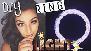 DIY Como fazer ring light caseira gastando pouco  Camila Carregal [upl. by Eibber]