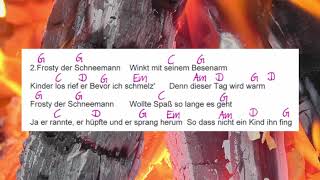 Musikschach  Frosty the Snowman  Karaoke  Campfire Stile [upl. by Garvey]