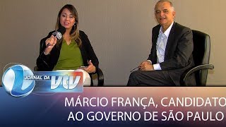 Exclusiva com Márcio França candidato ao governo de São Paulo [upl. by Galer333]