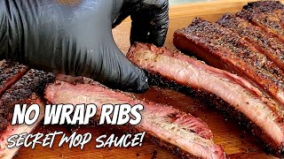 No Wrap Ribs with My Secret Mop Sauce  Pork Ribs Recipe [upl. by Emmalynn]