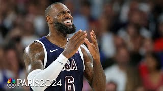 LeBron James was THE MAN in Team USAs quarterfinal victory against Brazil  Paris Olympics [upl. by Fax]