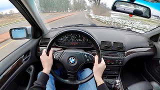 364000 Mile E46 BMW 323i Manual Sedan  POV Ownership Review [upl. by Eisso]