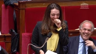 Valérie Boyer prise dun fou rire à lAssemblée nationale [upl. by Eneladgam954]