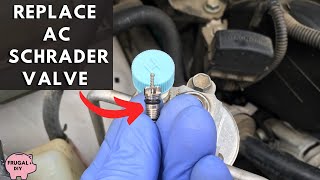 Replace AC Schrader Valve [upl. by Ailugram721]