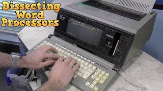 Dissecting two Word Processors Brother WP25 and Panasonic W1525 [upl. by Barcot831]