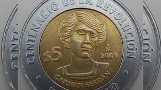 Monedas Mexicanas de 5 PESOS conmemorativas del Centenario de la Revolución Mira su quotquotPRECIOquotquot [upl. by Holladay]