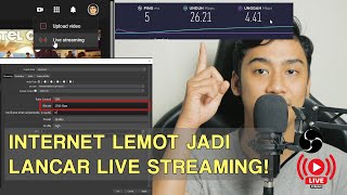 Tips Setting Bitrate OBS Studio Untuk Live Streaming dengan koneksi Internet lambat [upl. by Atsirk428]