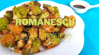 Romanesco salteado  Receta fácil y sana [upl. by Adair]