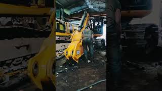 excavator machine 215 stick kaise fit karte Hain dekhiae live video mein shortsvideo [upl. by Rina]